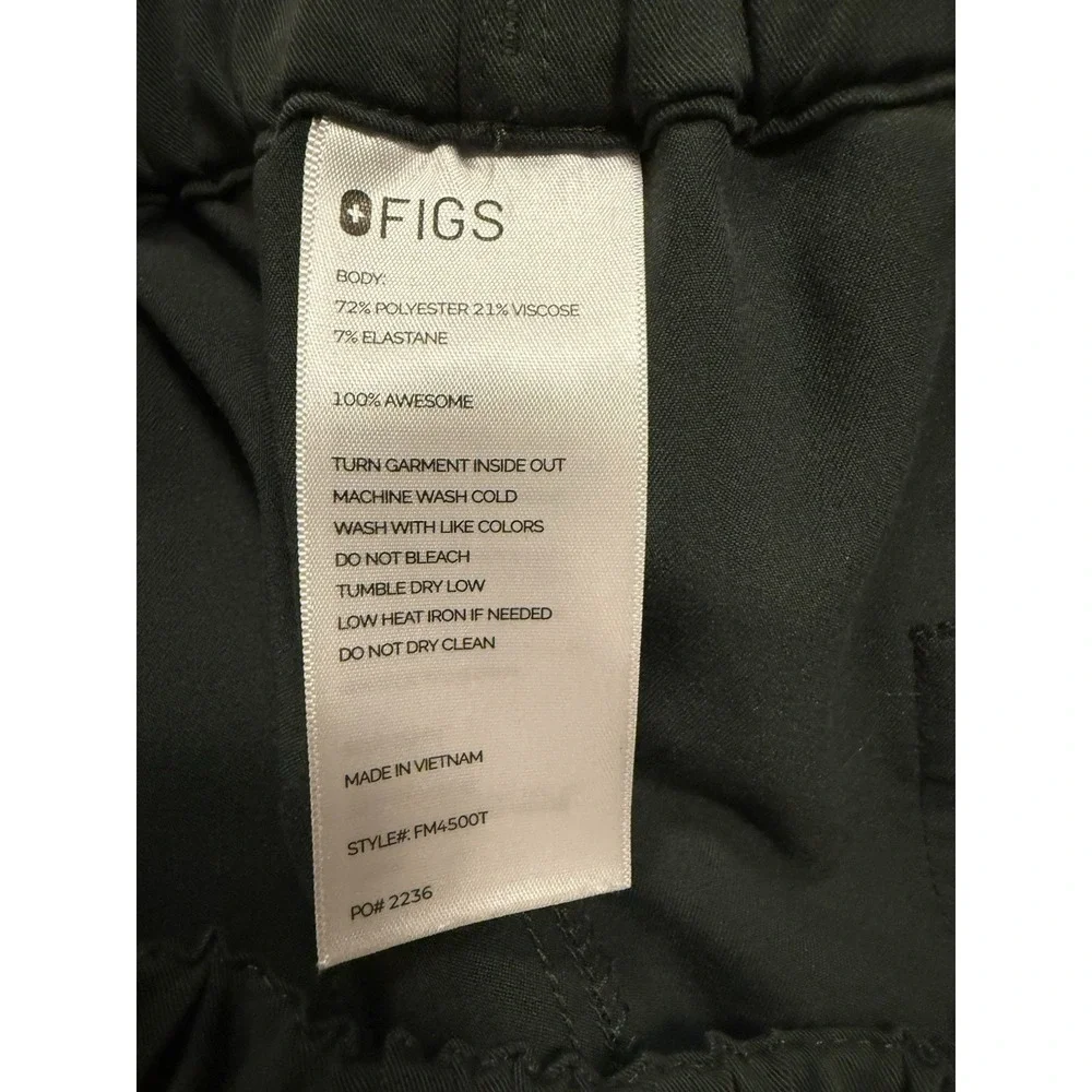 Figs Scrub Pants Mens Med Tall Technical Collection Olive Green FM4500T Basic